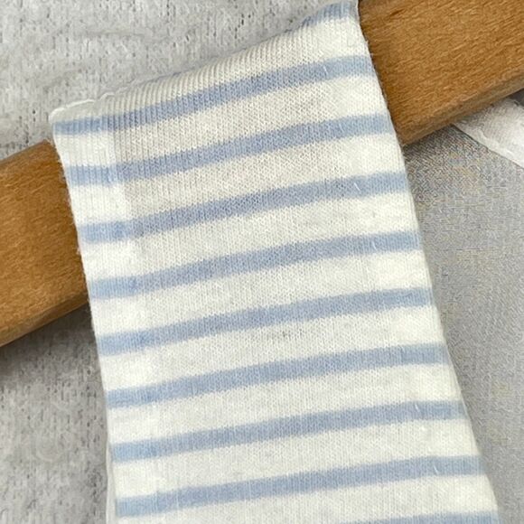 FERAUD PARIS Nightgown L V-Neck Striped Sleeveless Sleepwear Slip Dress Blue - Picture 9 of 16